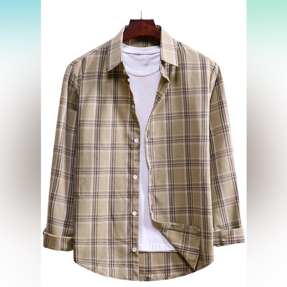 ZAFUL Men's Flannel Plaid Button Down Long Sleeve Casual Shirt